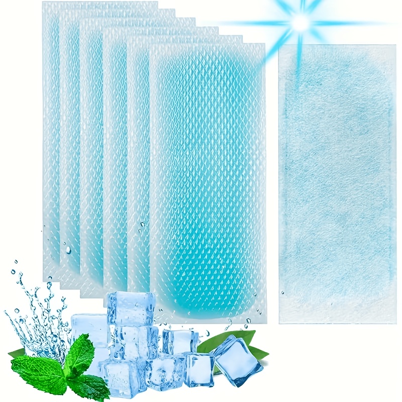 Energy Gel Pack - 8 Stück Gel-Kühlpflaster, selbstklebend, Einweg-Kühlpack, tragbar,